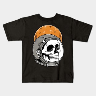 Astronaut Skull to The Moon Kids T-Shirt